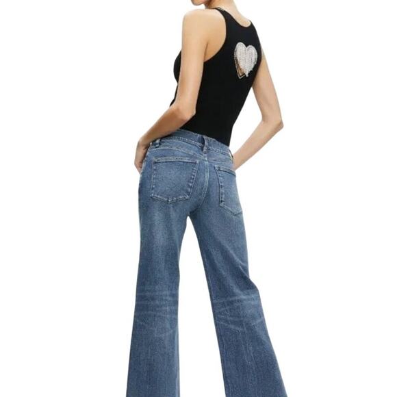 Alice + Olivia - Val Crystal Fringe Cutout Tank - Picture 5 of 9